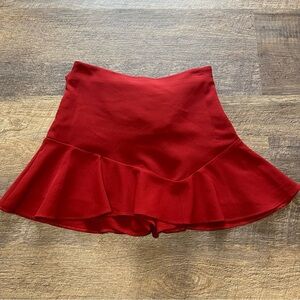 Zara Red Skort